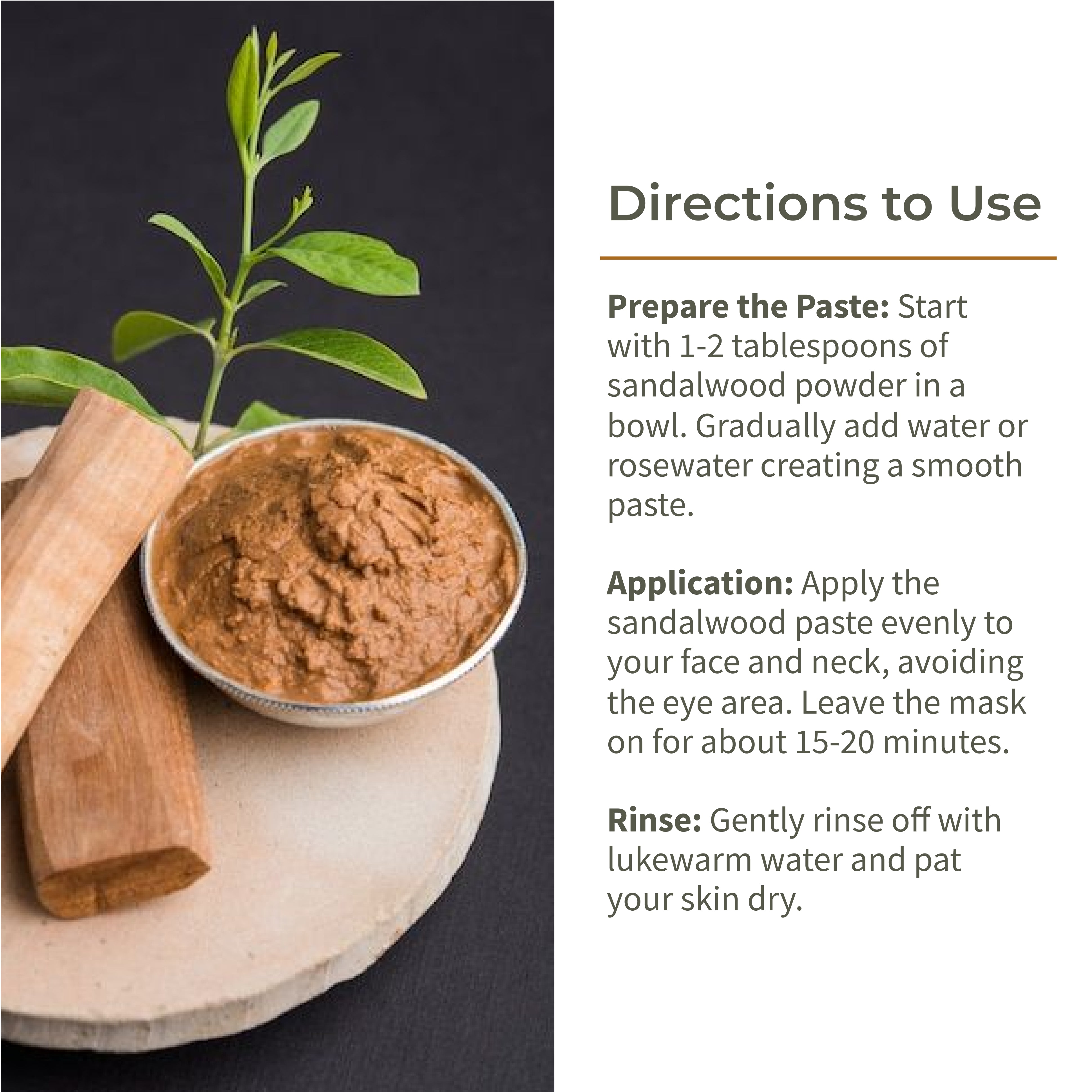 Ecotyl Pure Sandalwood Powder | Face Pack for Skin Brightening & Pore Cleansing | 150g