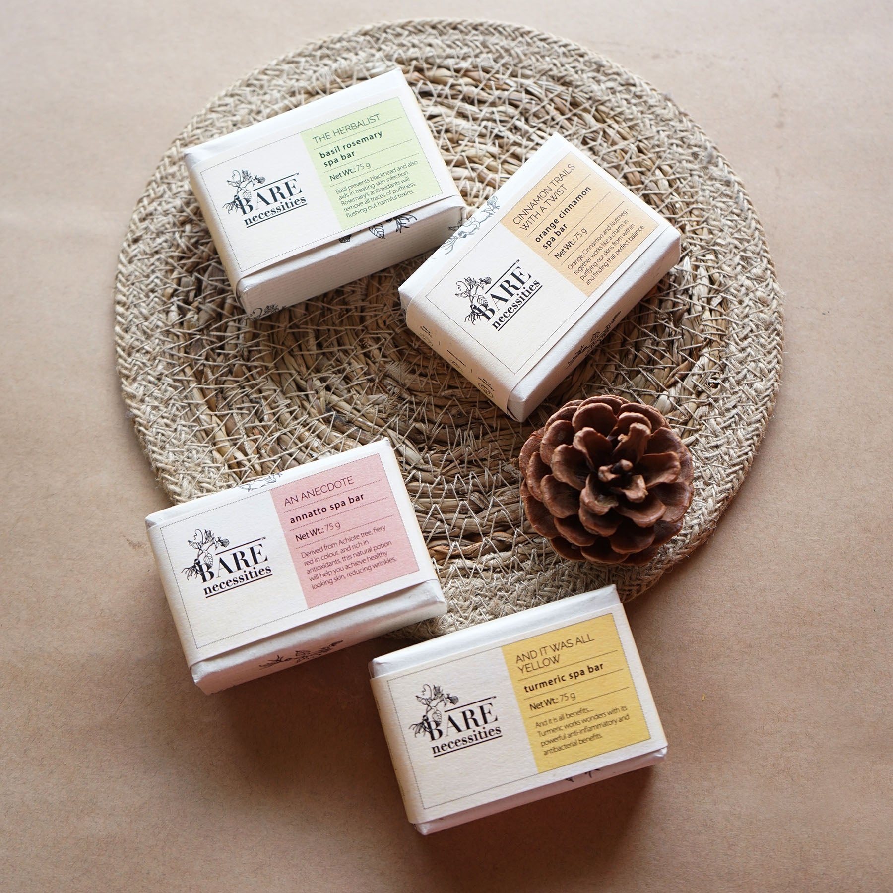 Bare Necessities Pack of 4 Natural Exfoliating Soap Bars