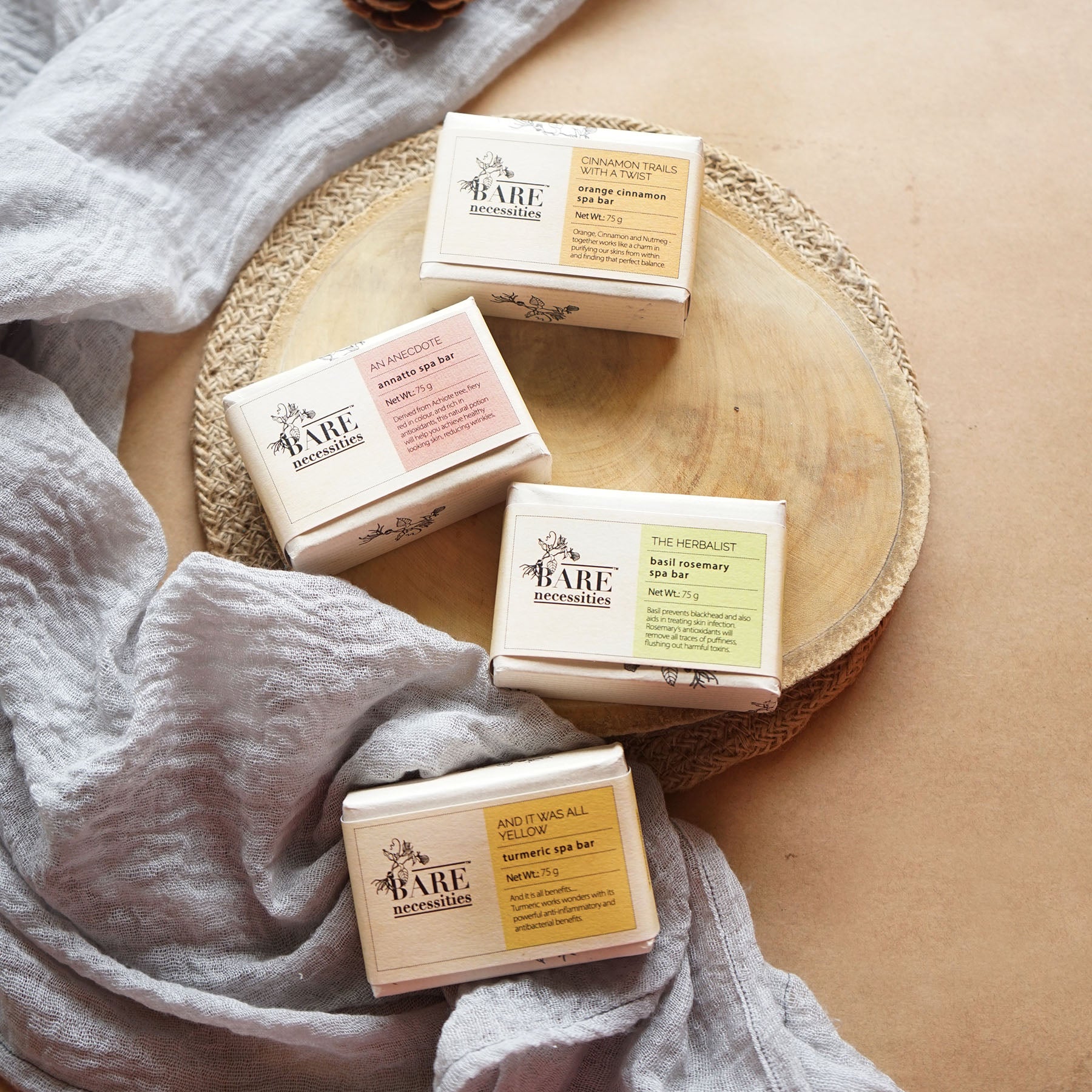 Bare Necessities Pack of 4 Natural Exfoliating Soap Bars