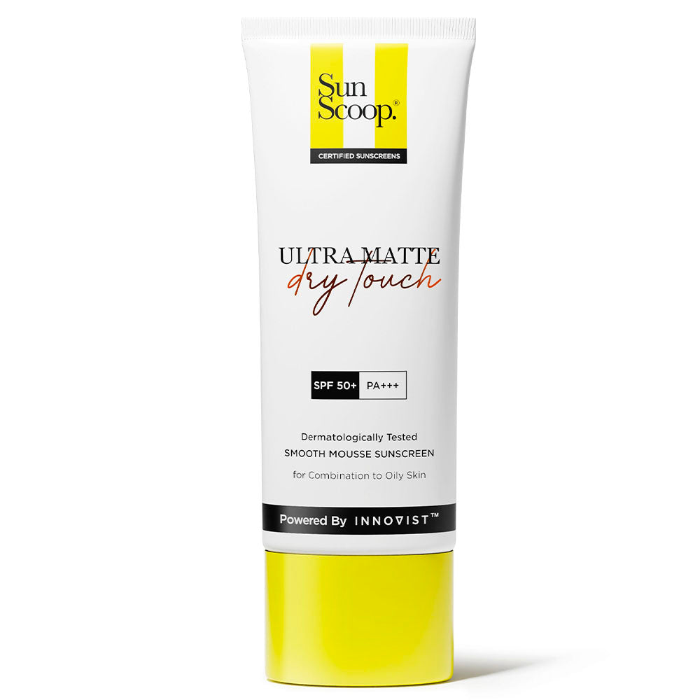 SunScoop Ultra Matte Dry Touch Sunscreen SPF 50 PA+++ | SPF50 for Oily Skin | Matte Finish 45g