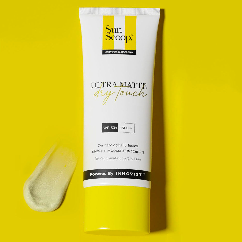SunScoop Ultra Matte Dry Touch Sunscreen SPF 50 PA+++ | SPF50 for Oily Skin | Matte Finish 45g