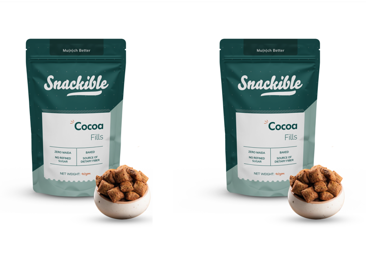 Snackible Cocoa Fills | Pack of 8 | 90gm each