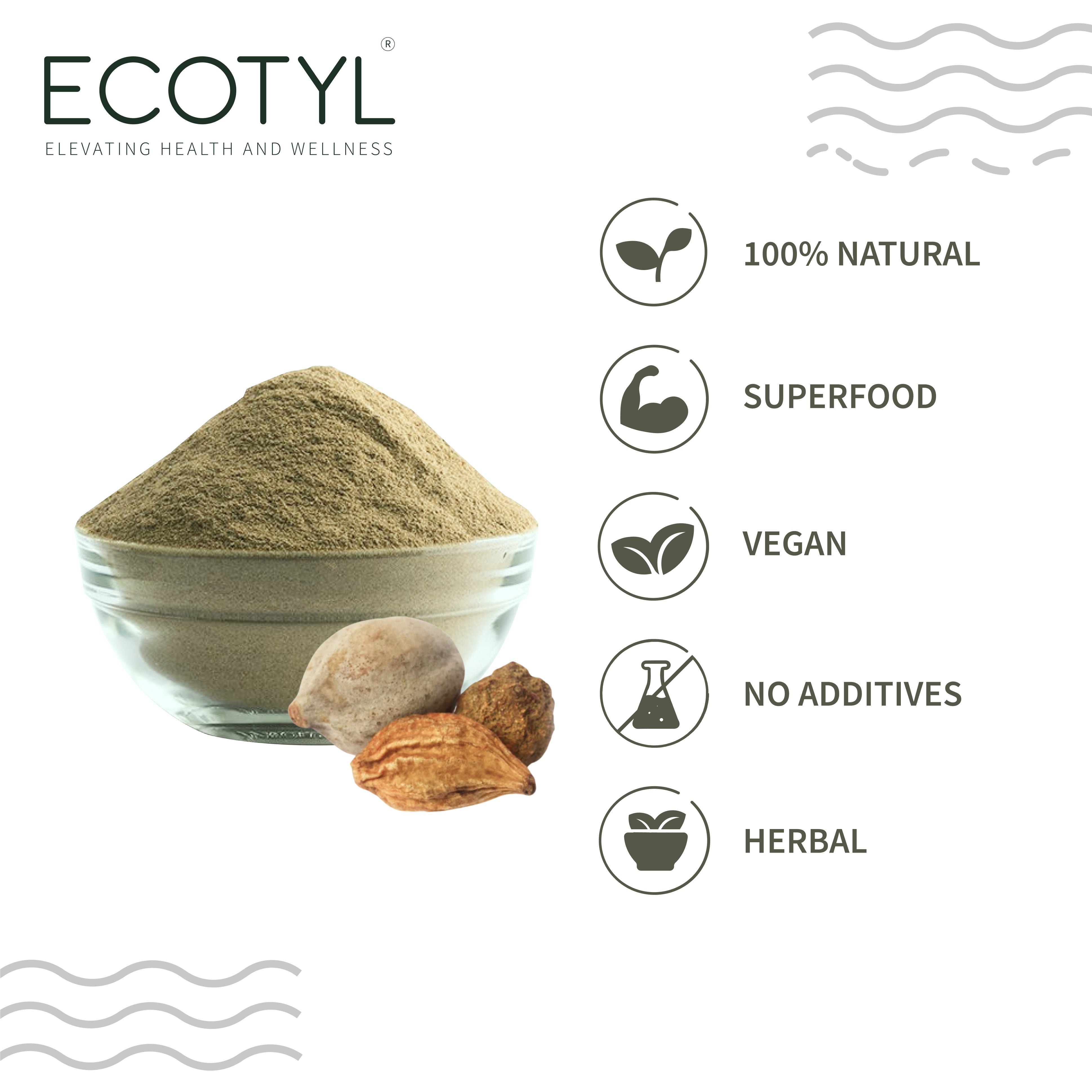 Ecotyl Triphala Powder for Digestive Health & Immune System - 150g