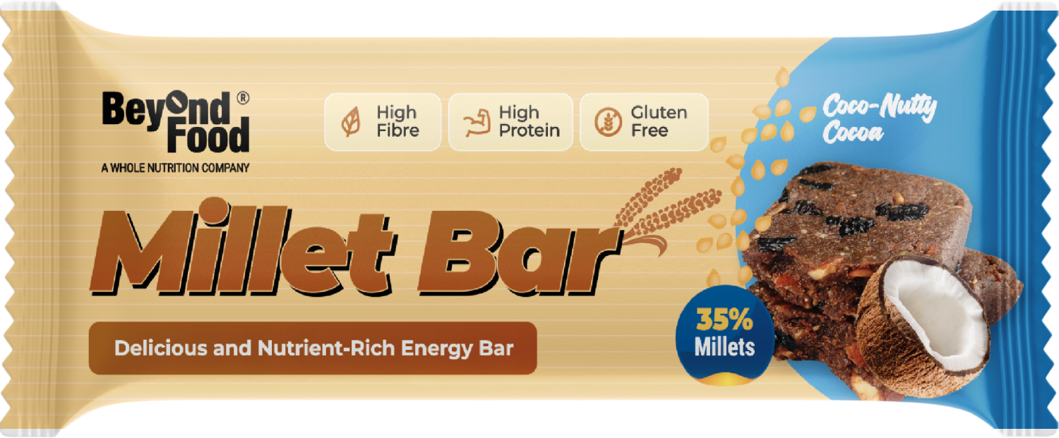 Beyond Food Millet Bar - Assorted | Pack of 8 | 8x40g