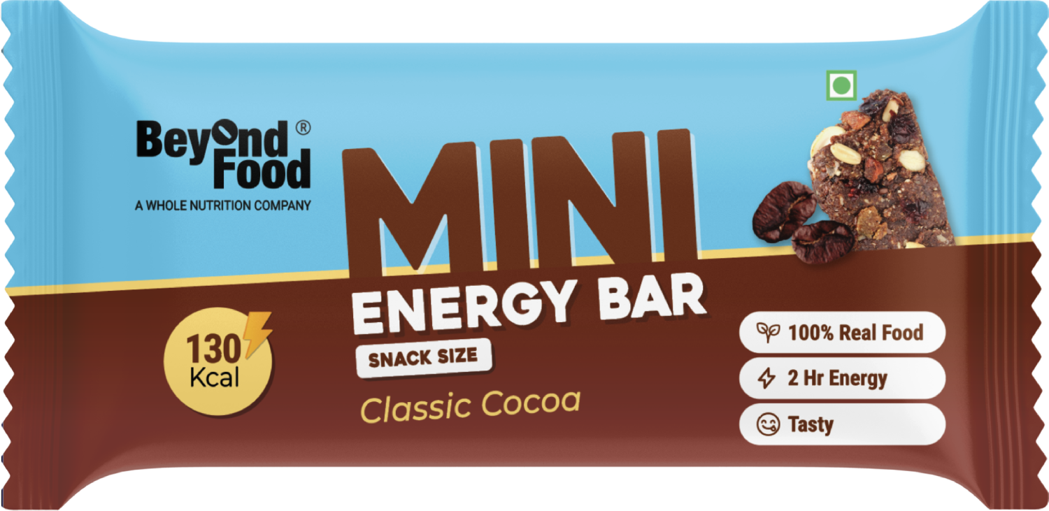 Beyond Food Mini energy bars - Cocoa | Pack of 6 | 6x30g