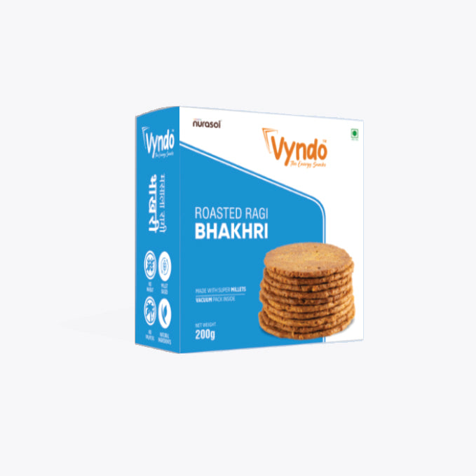Vyndo | Roasted Ragi Bhakhri | Pack of 3 | 600gm