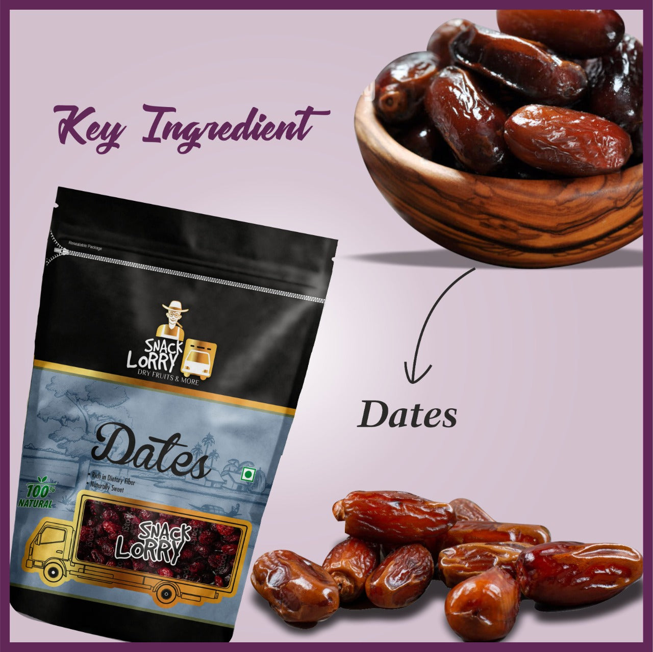 Snacklorry Dates | 500g