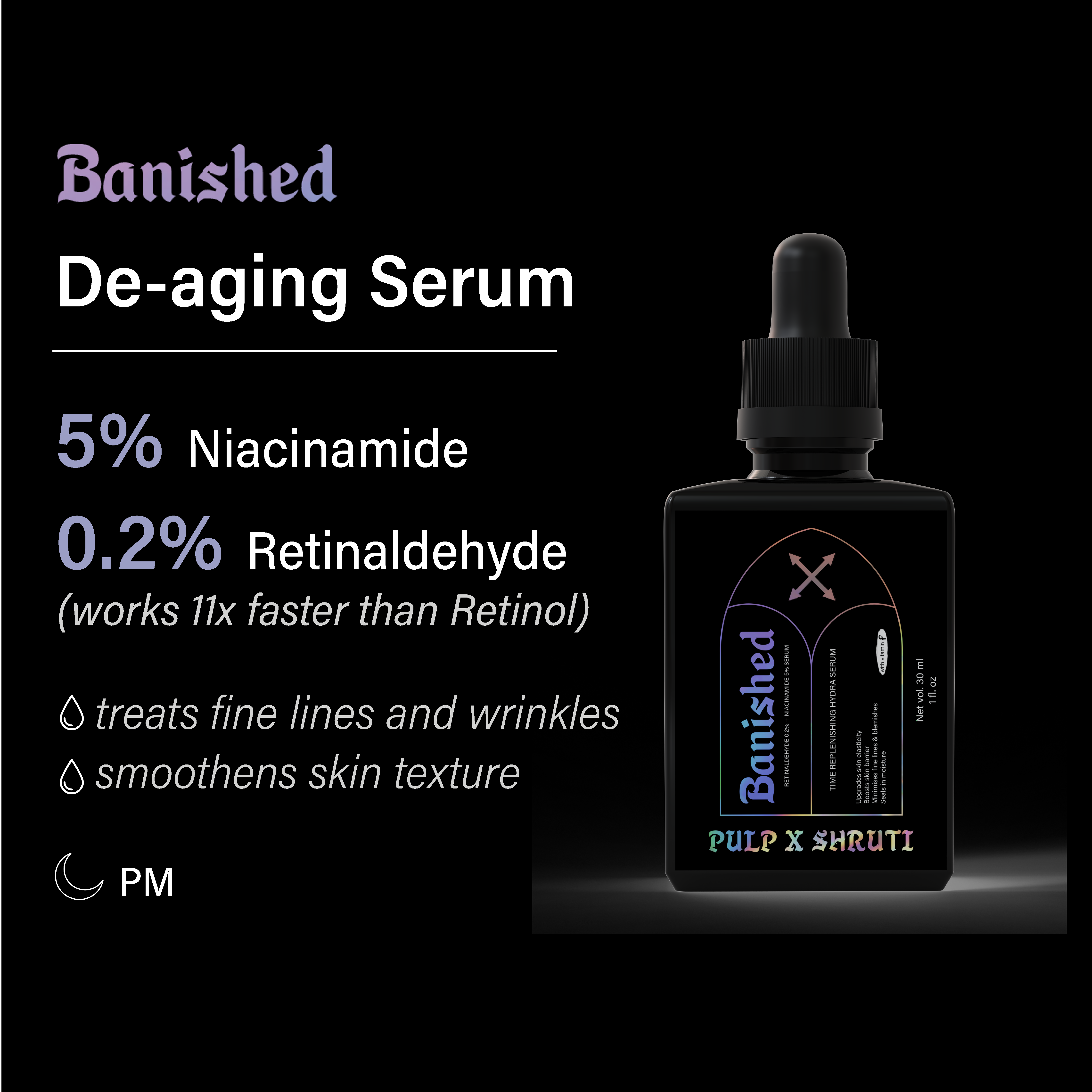 Pulp Face Serum | Banished | With Retinal + Niacinamide