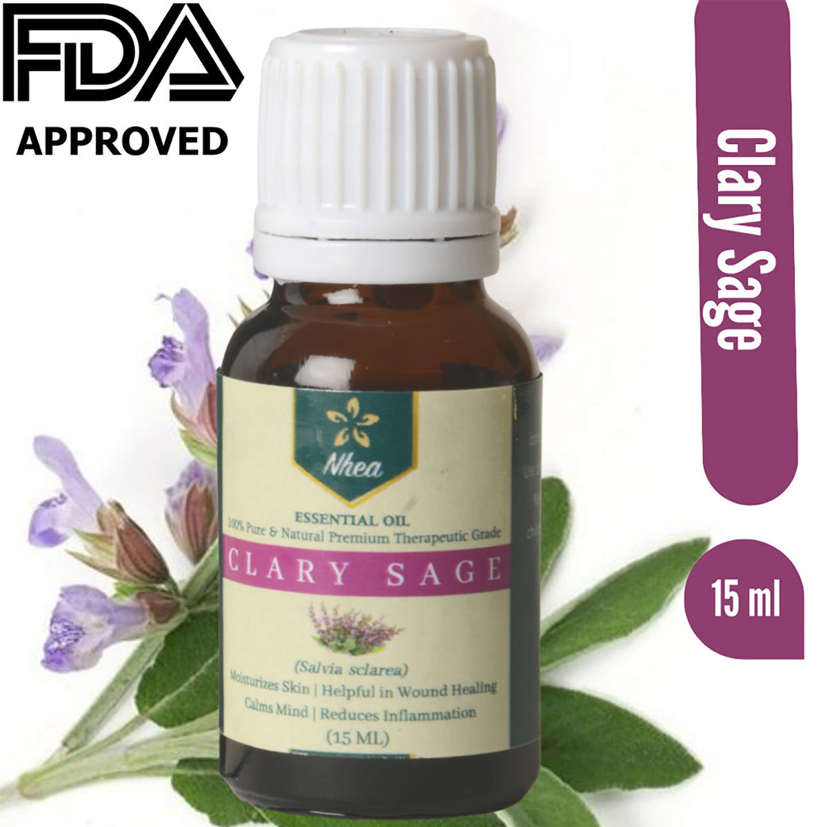 Nhea Clary Sage Essential Oil | 15ml