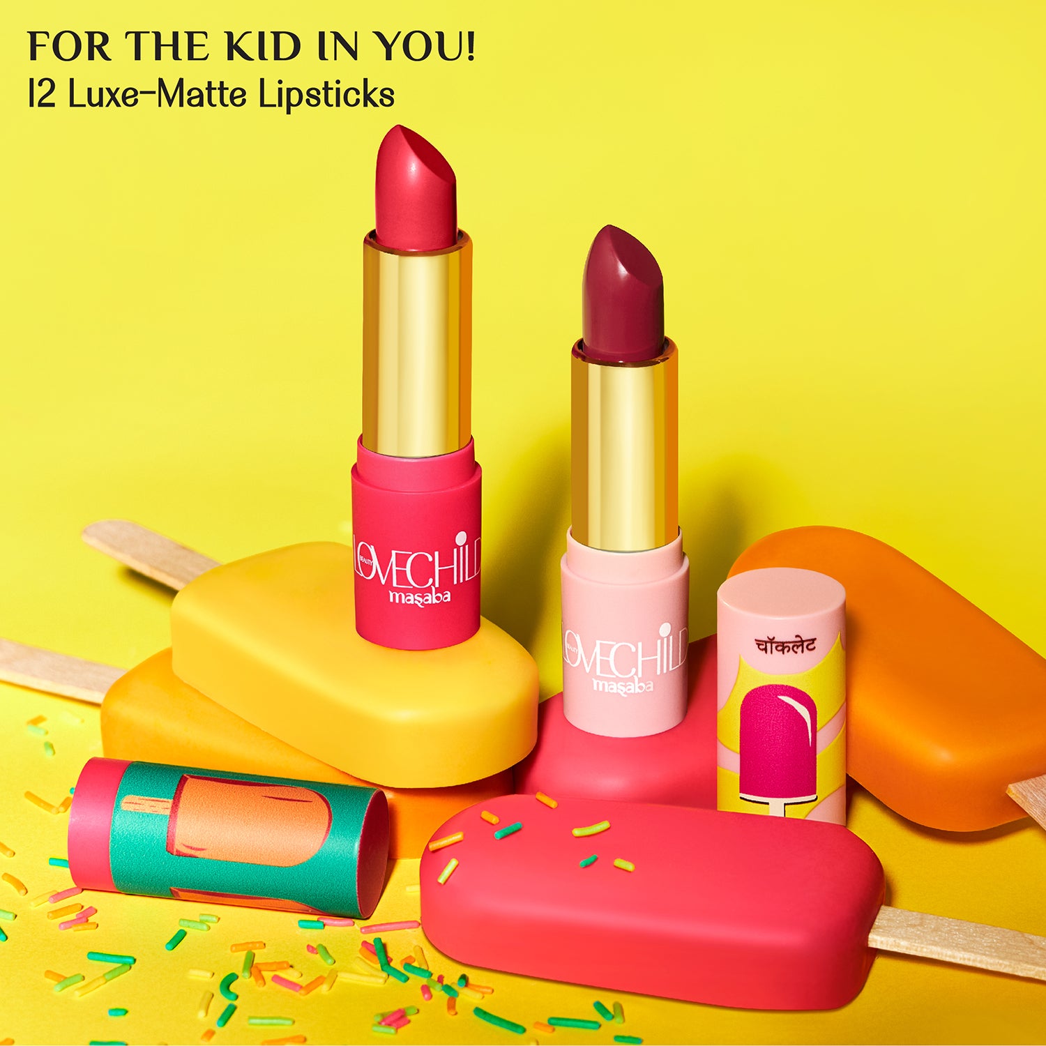 LoveChild Masaba - For the Kid in You! - 07 Hot-Pop - Luxe Matte Lipstick