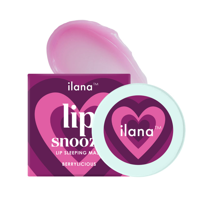 Ilana - Lip Snooze - Overnight healing vegan lip sleeping mask for soft bright lips - Berrylicious - 15gms