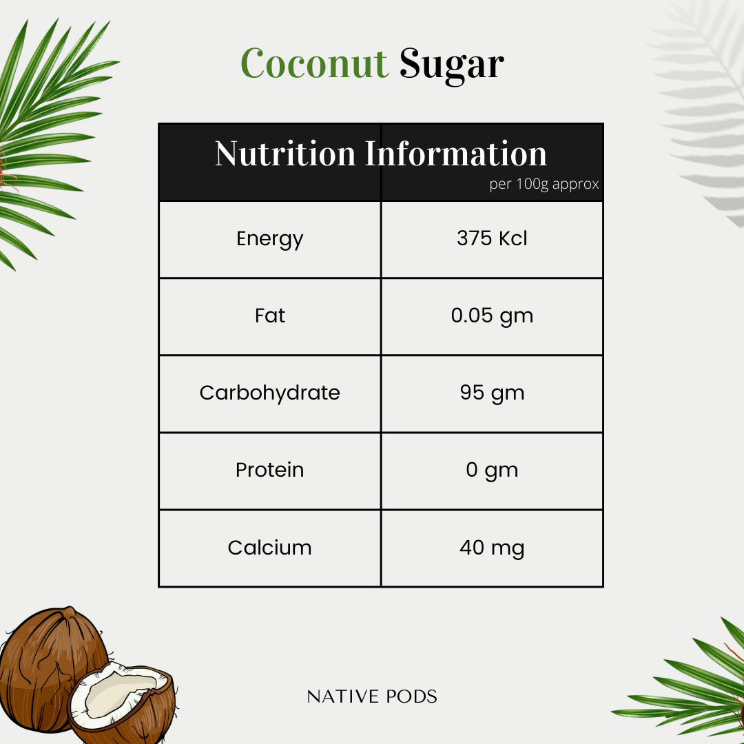 Native Pods Coconut Sugar | Coconut Jaggery Powder | Natural Sweetener | Organic Sugar | 250g