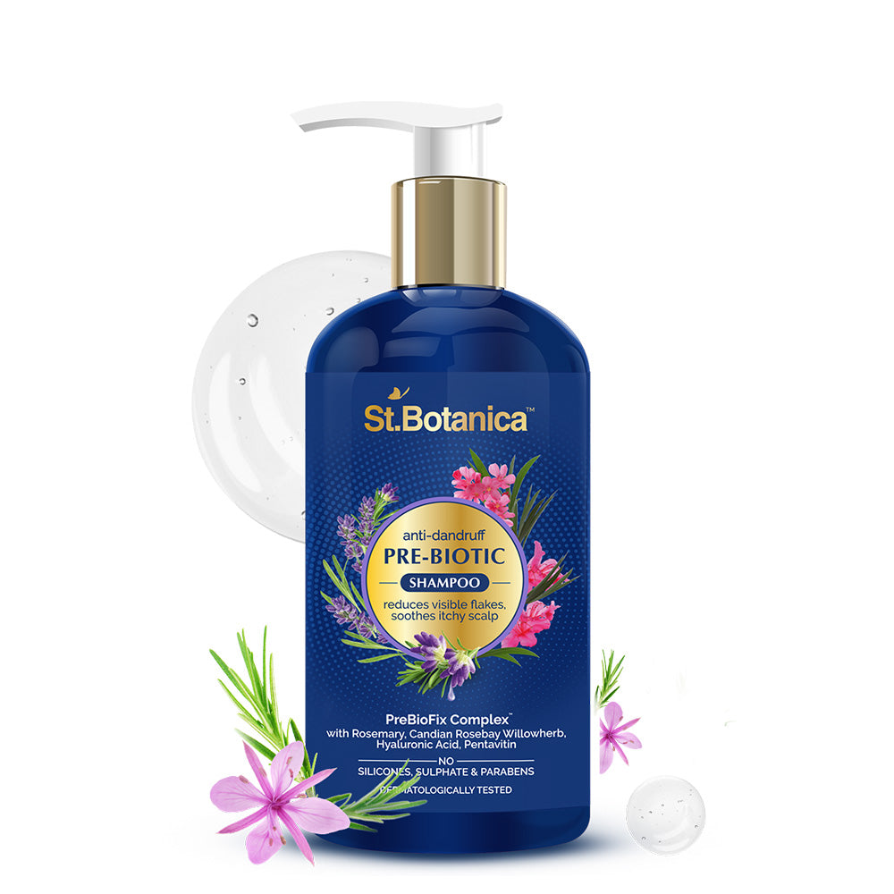 St.Botanica Anti-dandruff Pre-biotic Shampoo 300ml | Reduces Flakes, Soothes Itchy Scalp