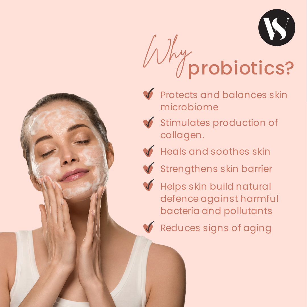 Sonnet Wellness Face Wash | Probiotic and Prebiotic | Hydrating | Glycolic Acid | Lactobacillus Ferment Lysate | Aloe Juice | 100g