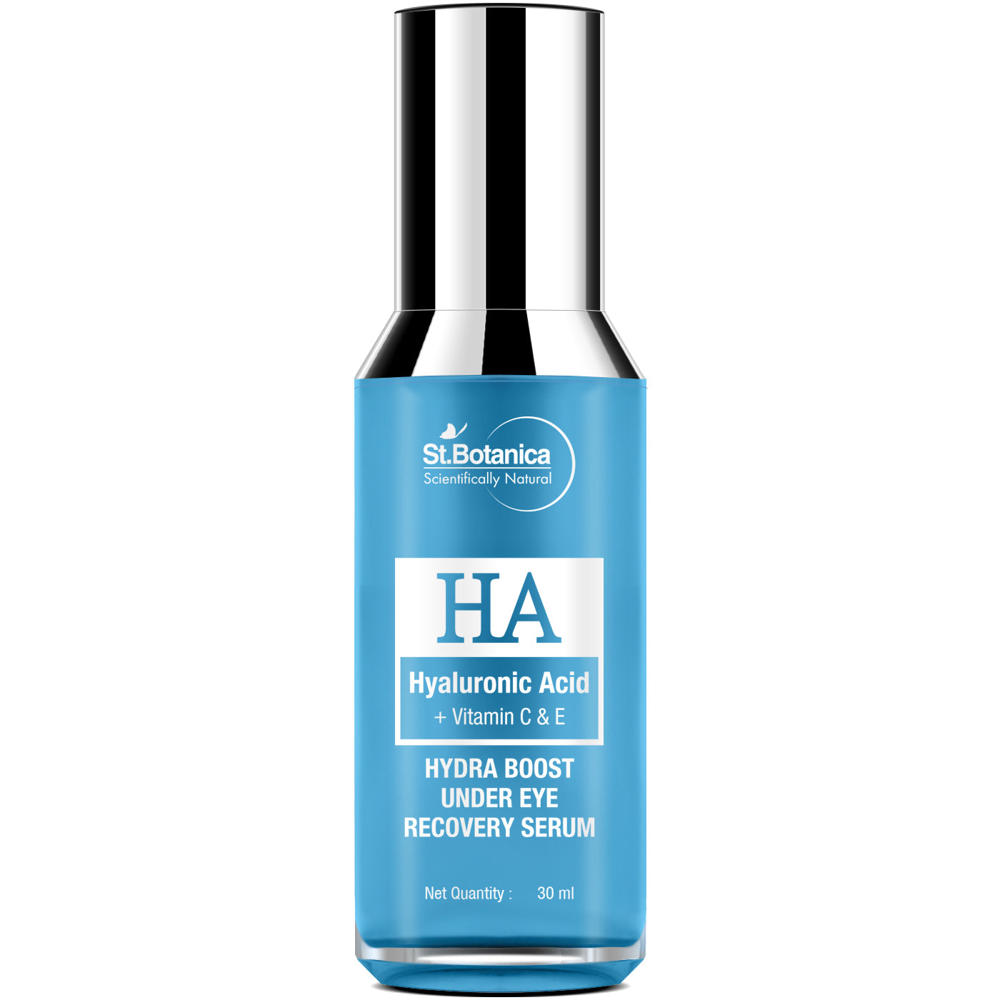 St.Botanica Hyaluronic Acid Hydra Boost Under Eye Recovery Serum - For Dark Circles, Puffiness & Wrinkle, 30 ml