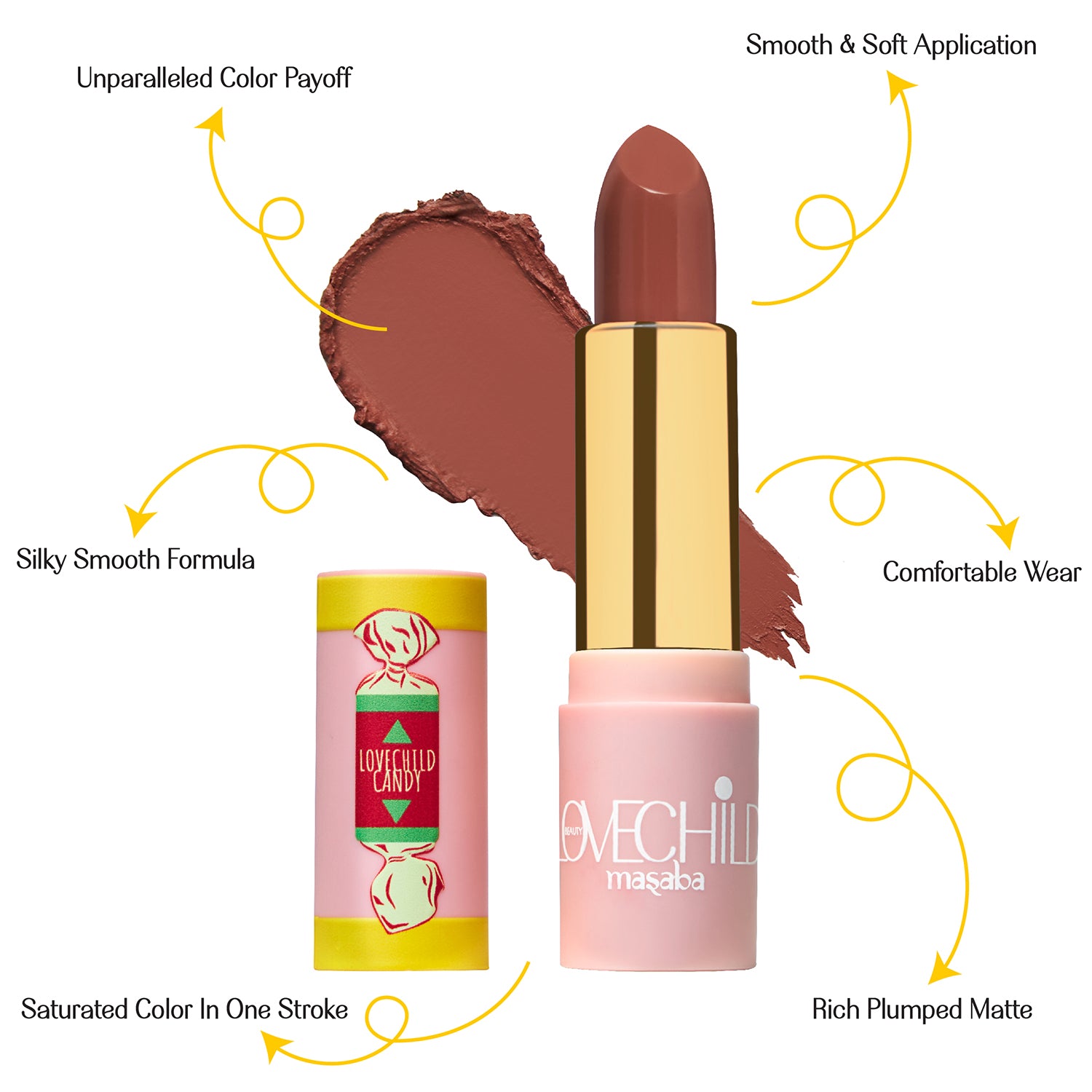 LoveChild Masaba - For the Kid in You! - 03 Sweet Supreme - Luxe Matte Lipstick