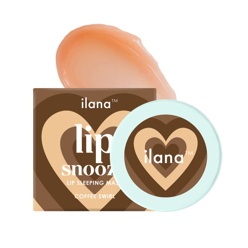 ilana - Lip Snooze - Overnight healing vegan lip sleeping mask for soft bright lips - Coffee Swirl - 15gms