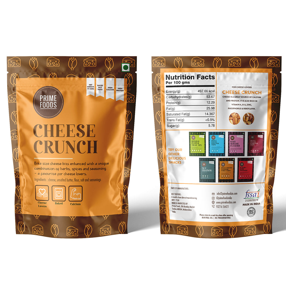 Prime Foods Cheese Crunch Bites - Pack of 4