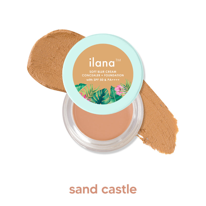 Ilana Soft Blur Cream Concealer & Foundation with SPF 50 I Shade | 5 ml