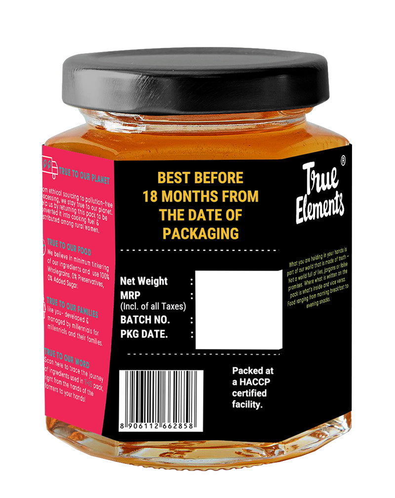 True Elements Raw Honey 350gm.