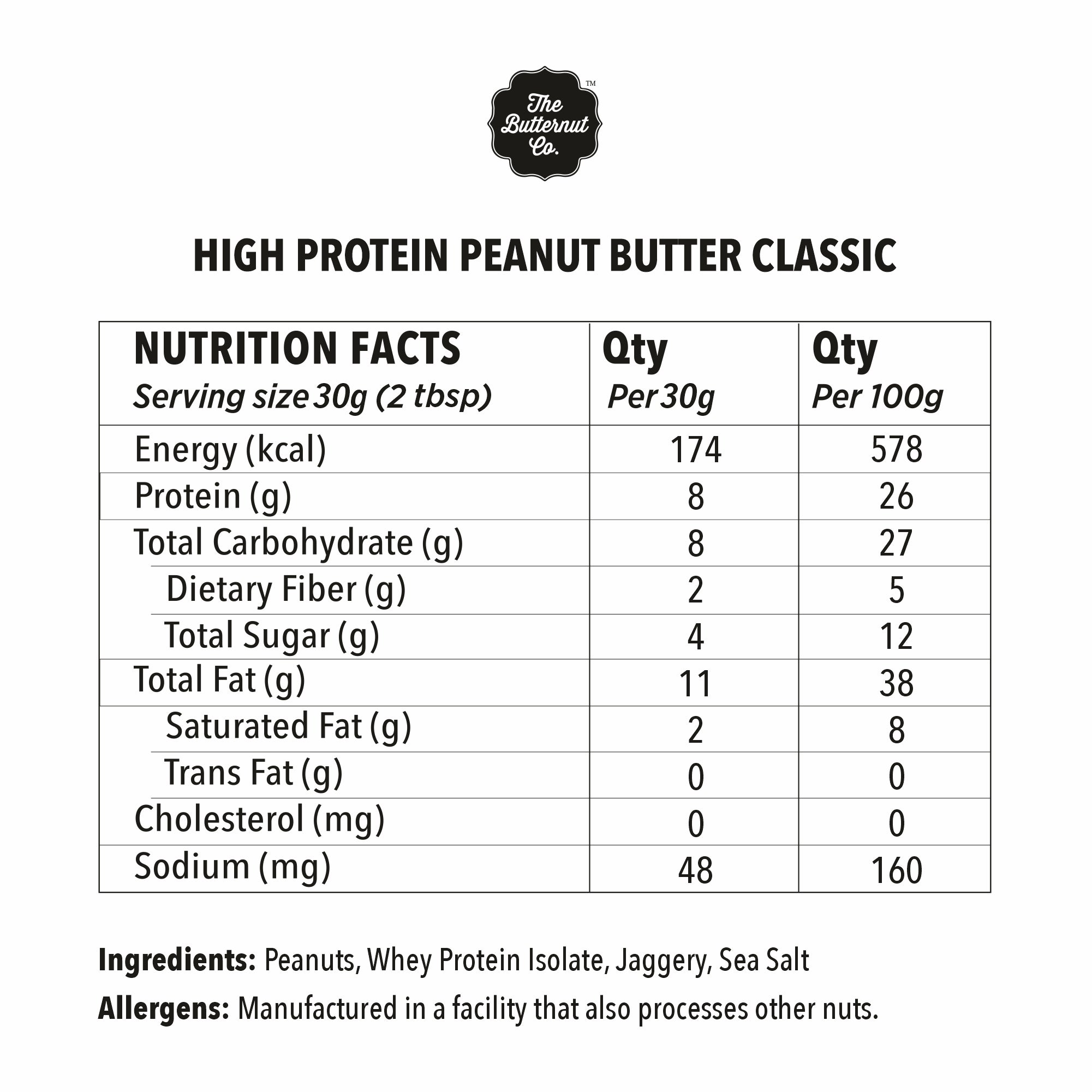 The Butternut Co. Protein Classic Peanut Butter