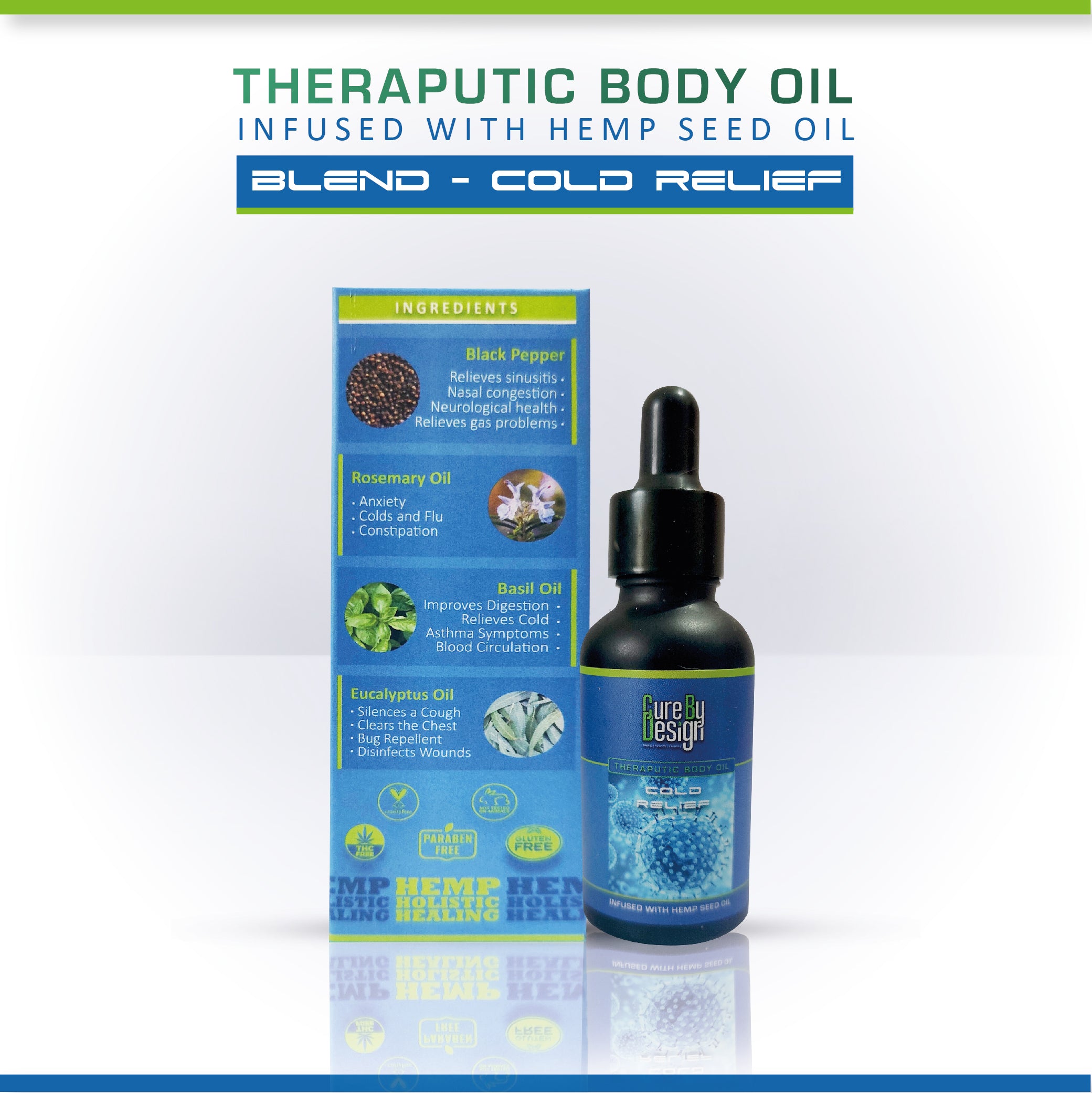 Cure By Design Therapeutic Healing Blend - Cold Relief