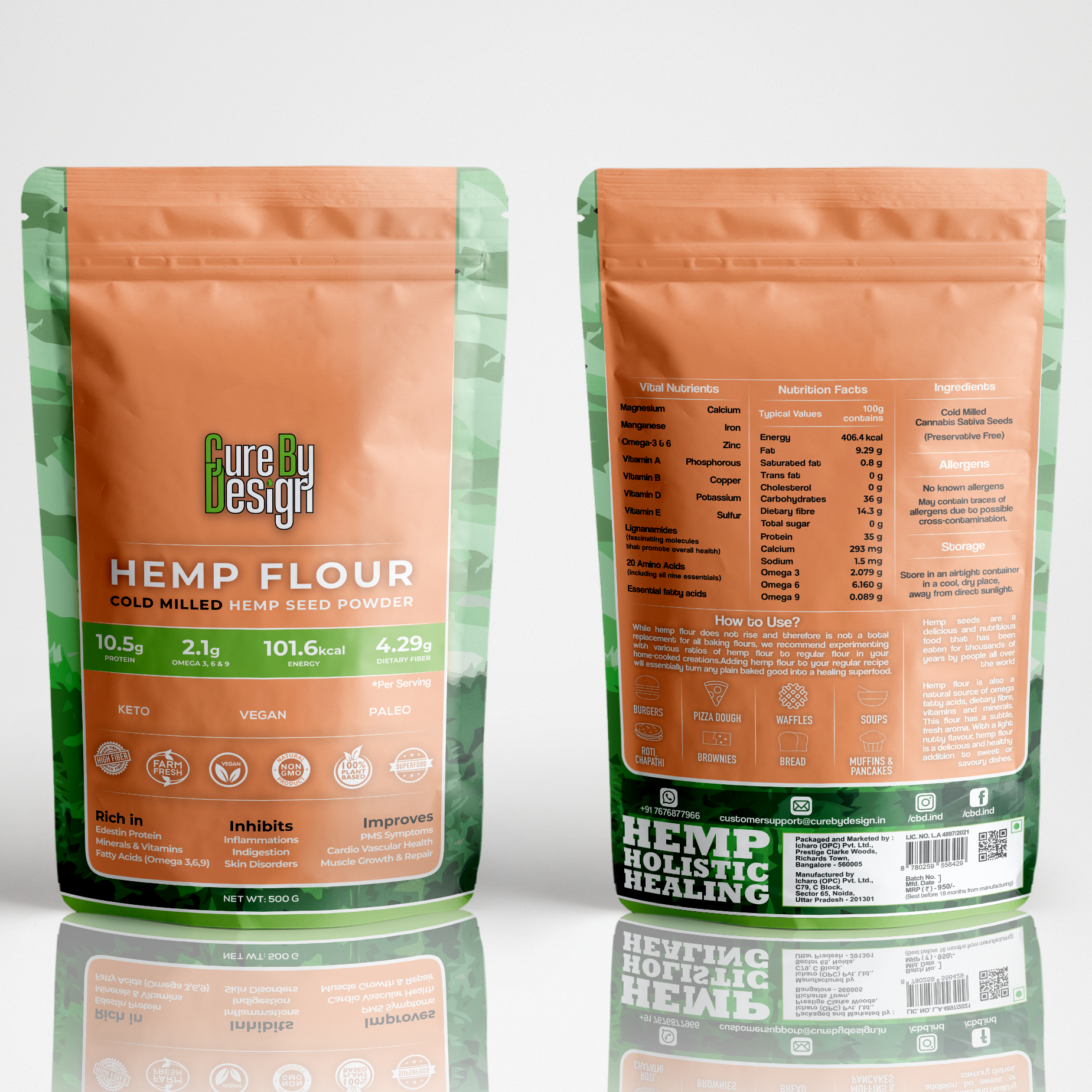 Cure By Design Hemp Seed Flour