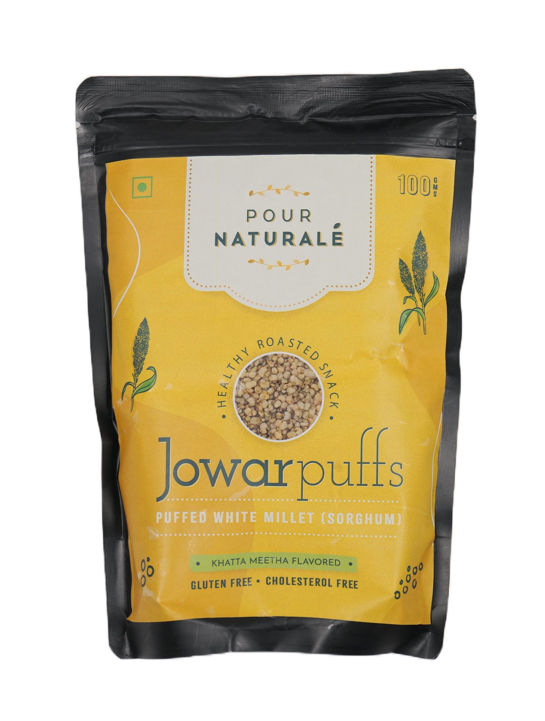 Pour Naturale Jowar Puffs: Pack of 4 x 100gm