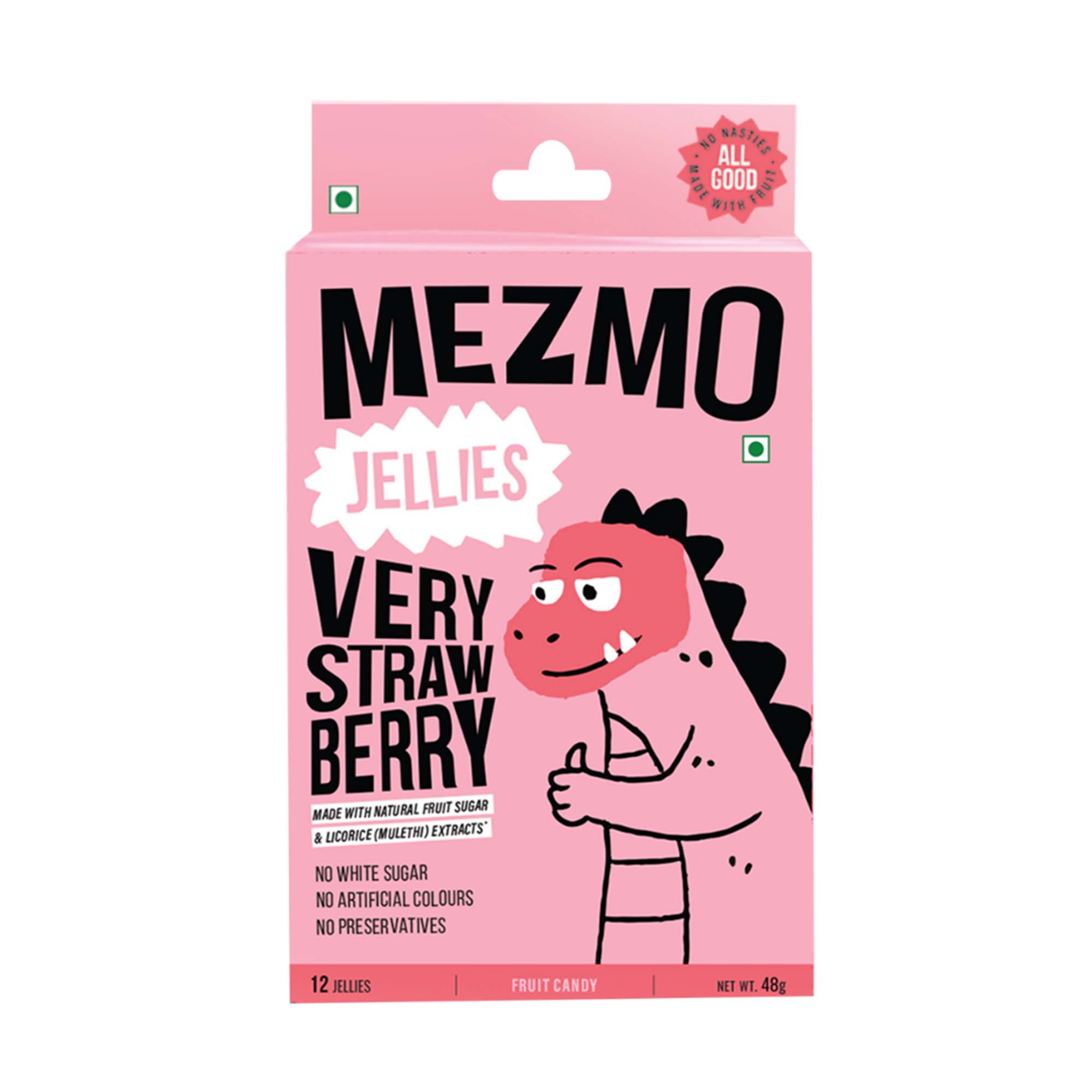 Mezmo Candy Very Strawberry Pack of 3 ( 36 Jellies)
