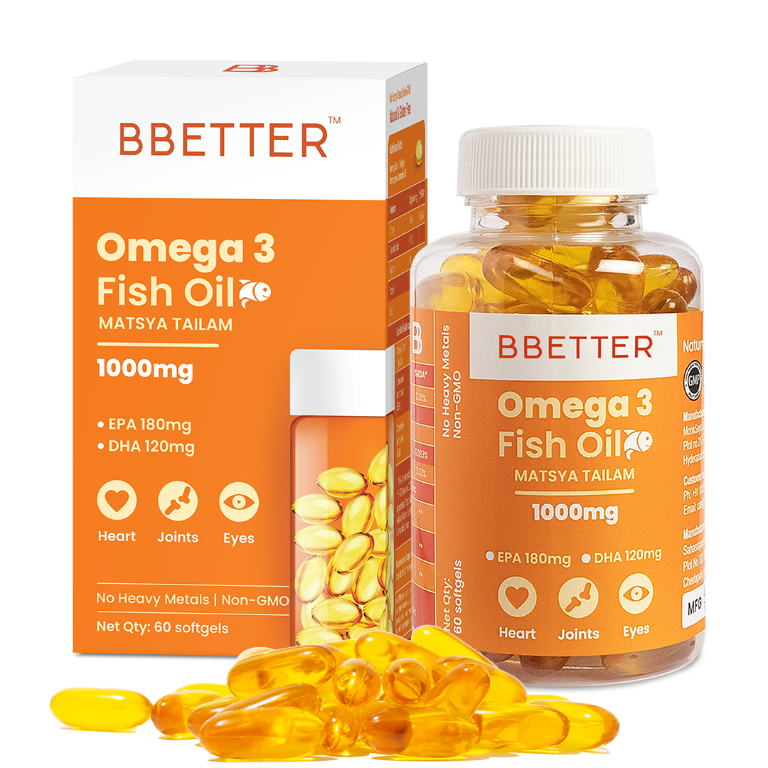 BBetter Omega 3 Fish Oil I 1000mg I 60 capsules