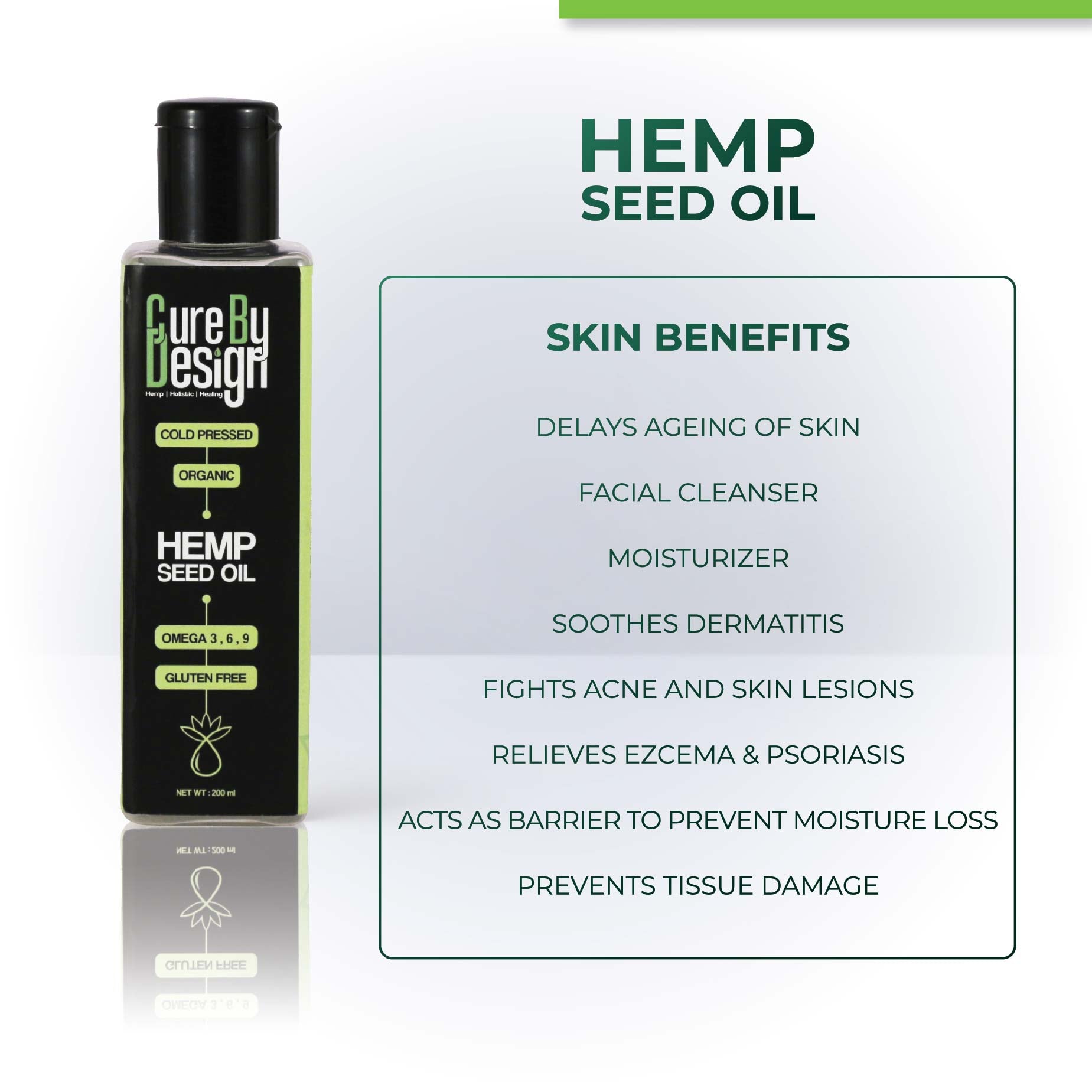 Cure By Design Hemp Seed Oil