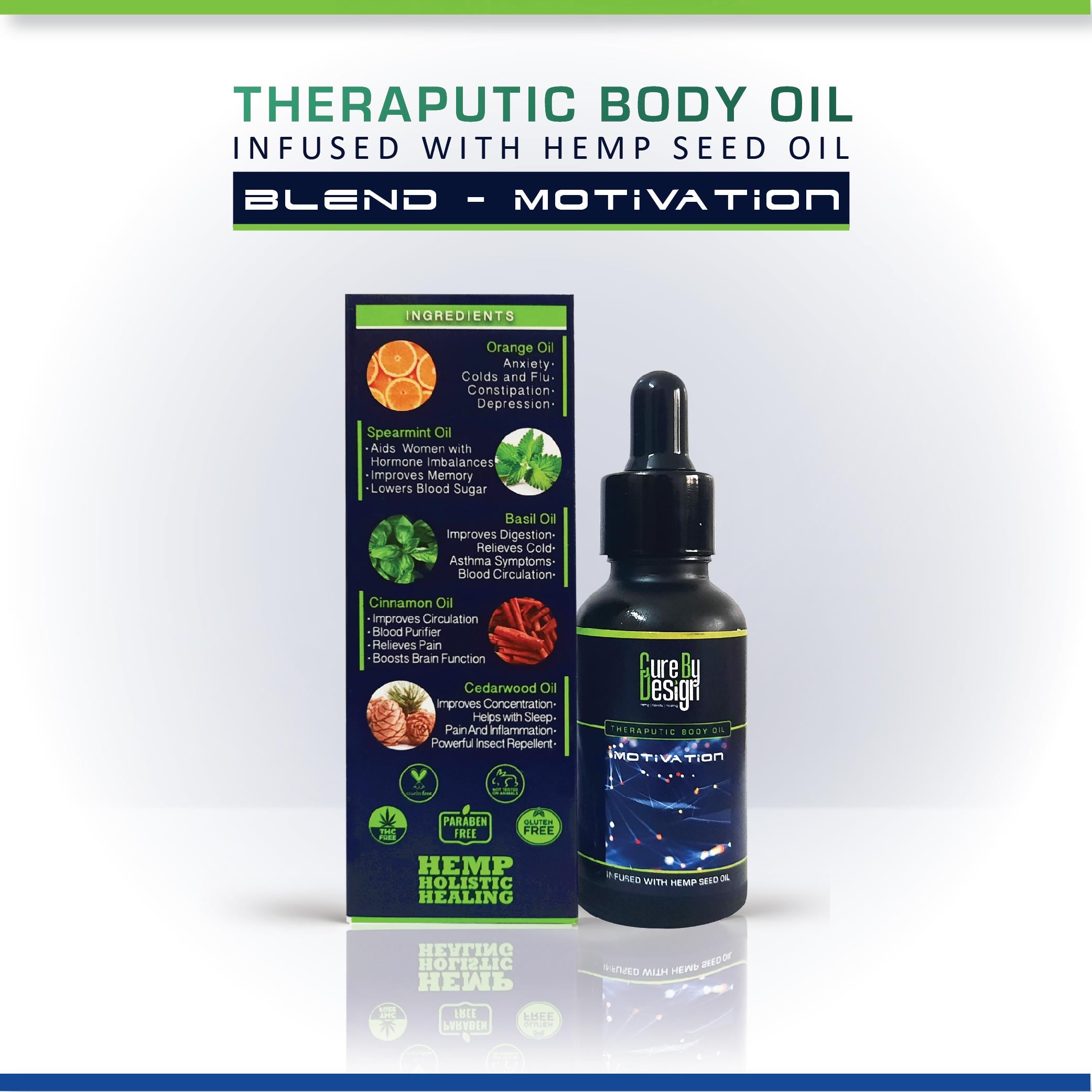 Cure By Design Therapeutic Healing Blend - Motivation