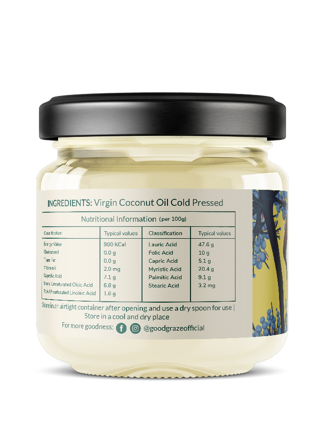 Good Graze Virgin Coconut Oil | Cold Pressed | 300 ml