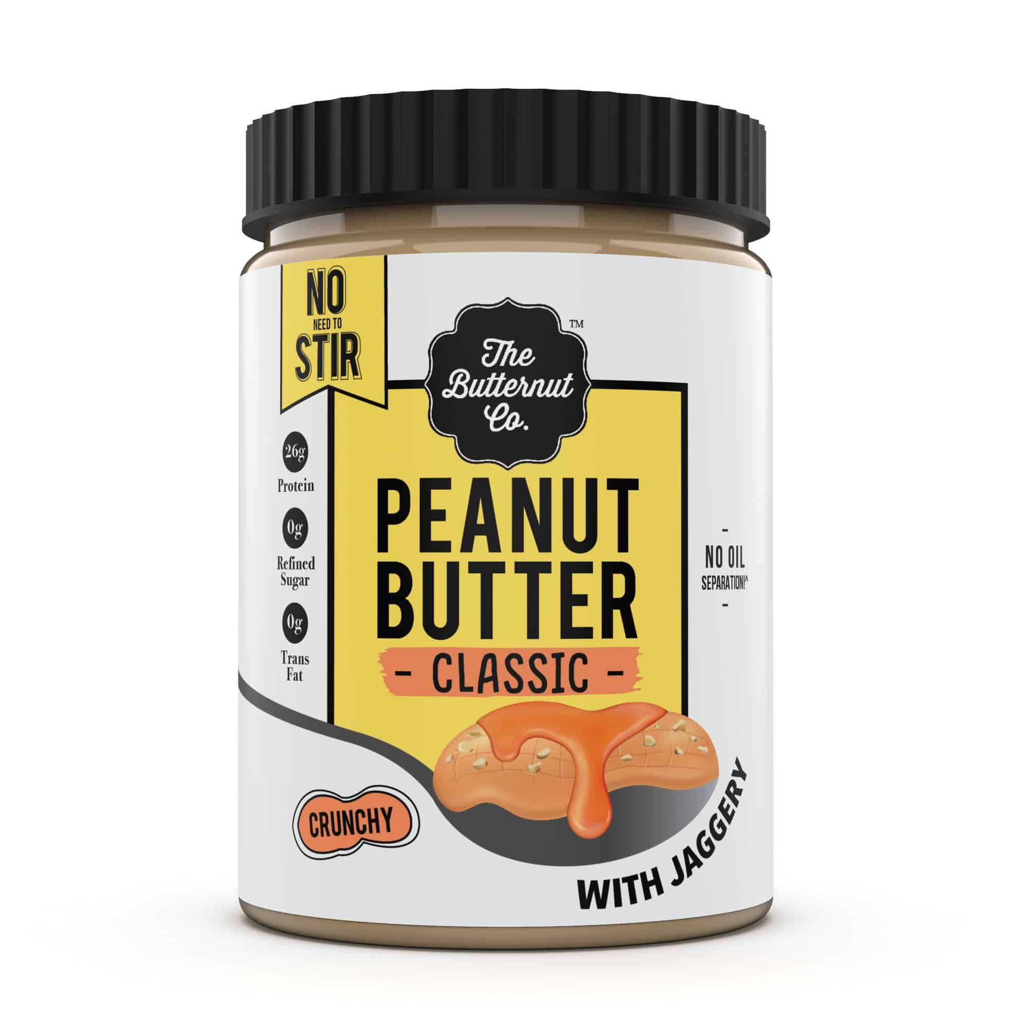 The Butternut Co. No Stir Peanut Butter Jaggery Classic Crunchy 1KG