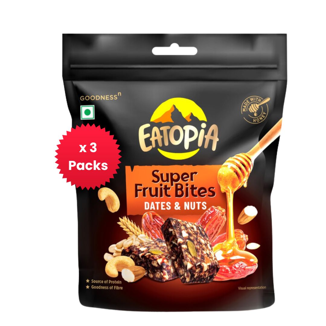Eatopia superfruit Bites- Dates & nuts-pack of 3