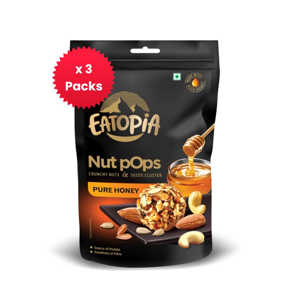 Eatopia Nut pops-pure honey-pack of 3