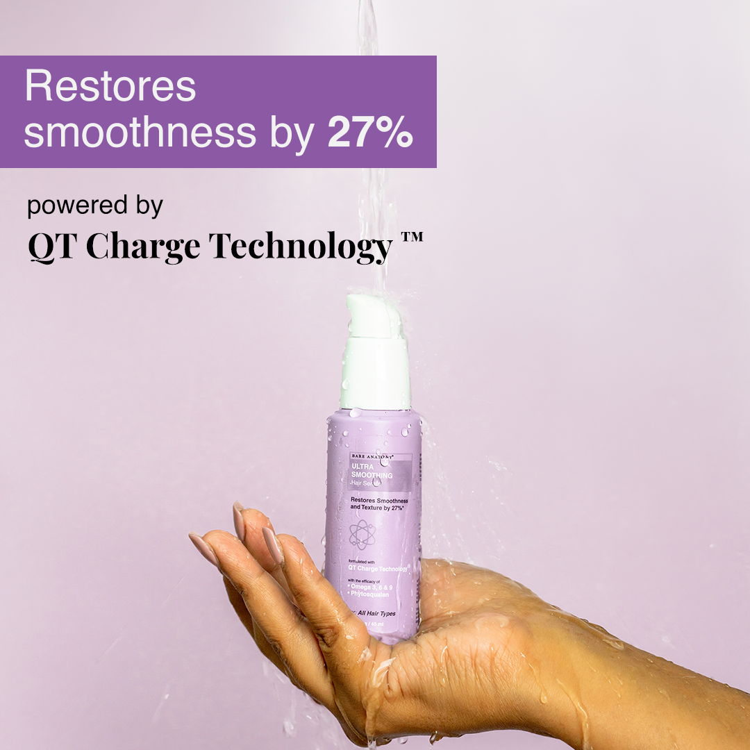 Bare Anatomy Ultra Smoothing Hair Serum | Restores Smoothness & Texture by 27% | Dry & Frizzy Hair 50ml