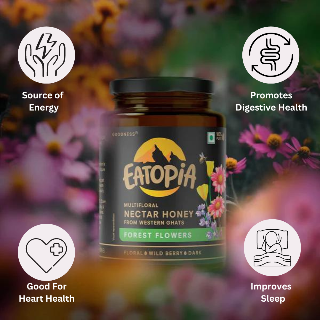 Eatopia Forest flower Honey -500g + Nut pops -50g (free)