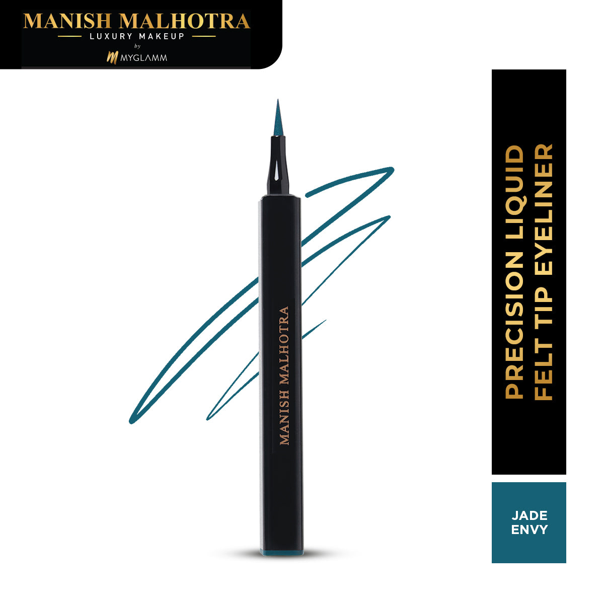 Manish Malhotra Beauty By MyGlamm Precision Liquid Eyeliner-Jade Envy-1gm