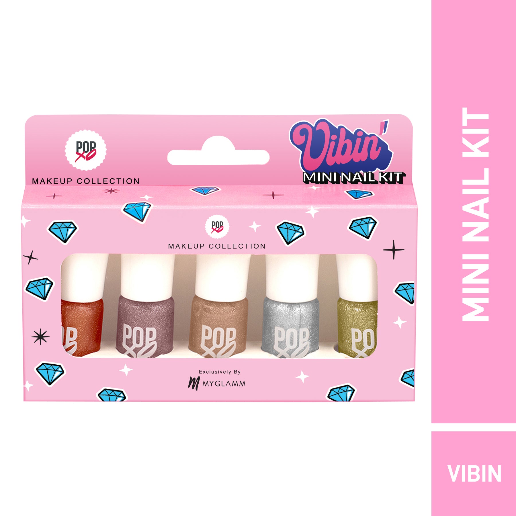 MyGlamm POPxo Makeup Collection -Mini Nail Kit-Vibin'-15ml