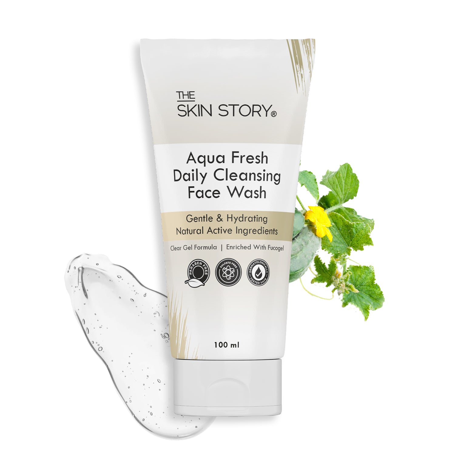 The Skin Story Gel Based Daily Facewash |Gentle & Deep Cleansing | With Prebiotics & Cucumber Extract | 100g