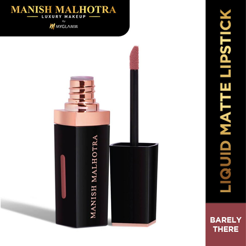 Manish Malhotra Beauty By MyGlamm Liquid Matte Lipstick-Barely Nude-7gm
