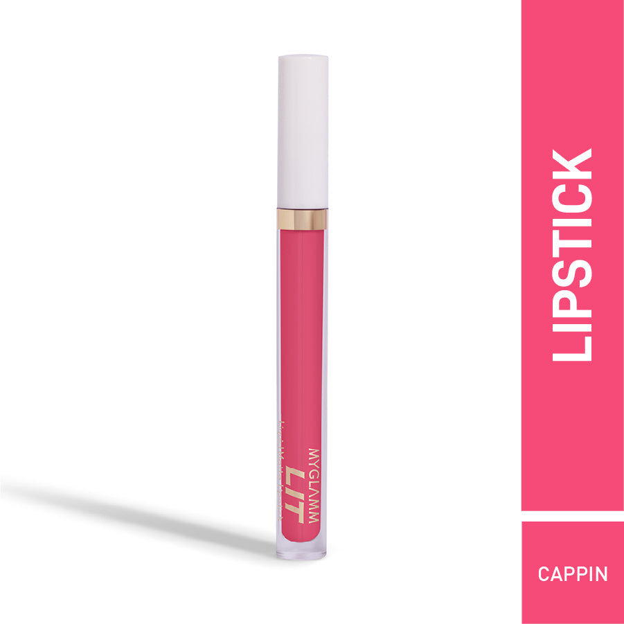 MyGlamm LIT Liquid Matte Lipstick-Cappin'-3ml