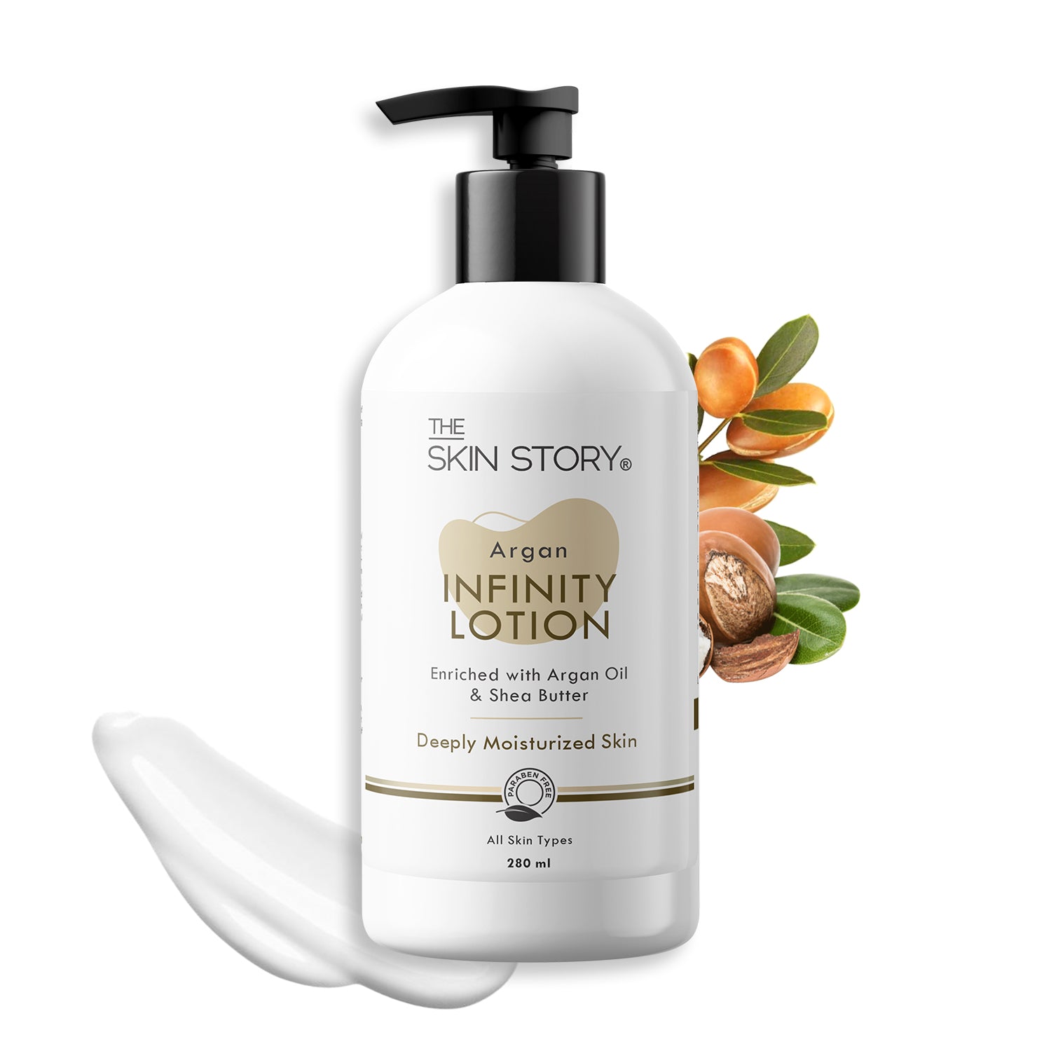 The Skin Story Lotion for Dry Dull Skin | Winter Care Lotion | All Skin Types | Enriched with Argan Oil | 280ml