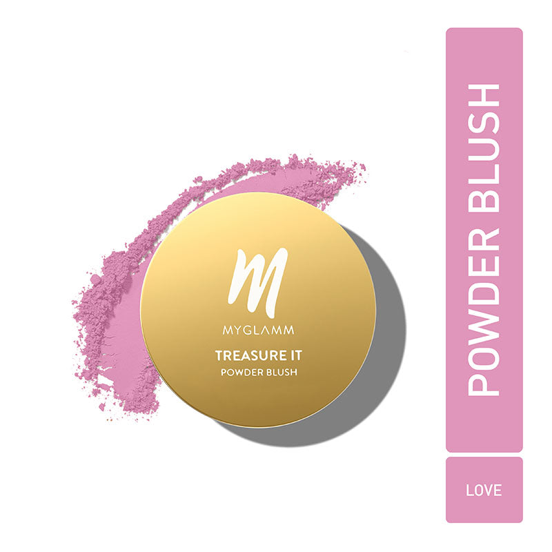 MyGlamm Treasure IT Powder Matte Blush-Love-4gm