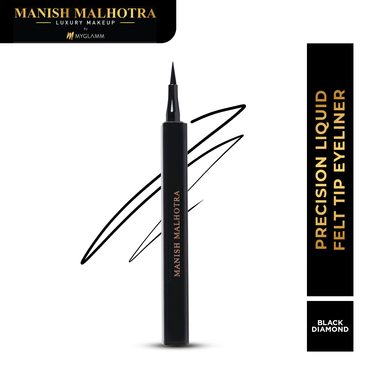 Manish Malhotra Beauty By MyGlamm 24H Kajal Eyeliner-Black Diamond-0.35gm