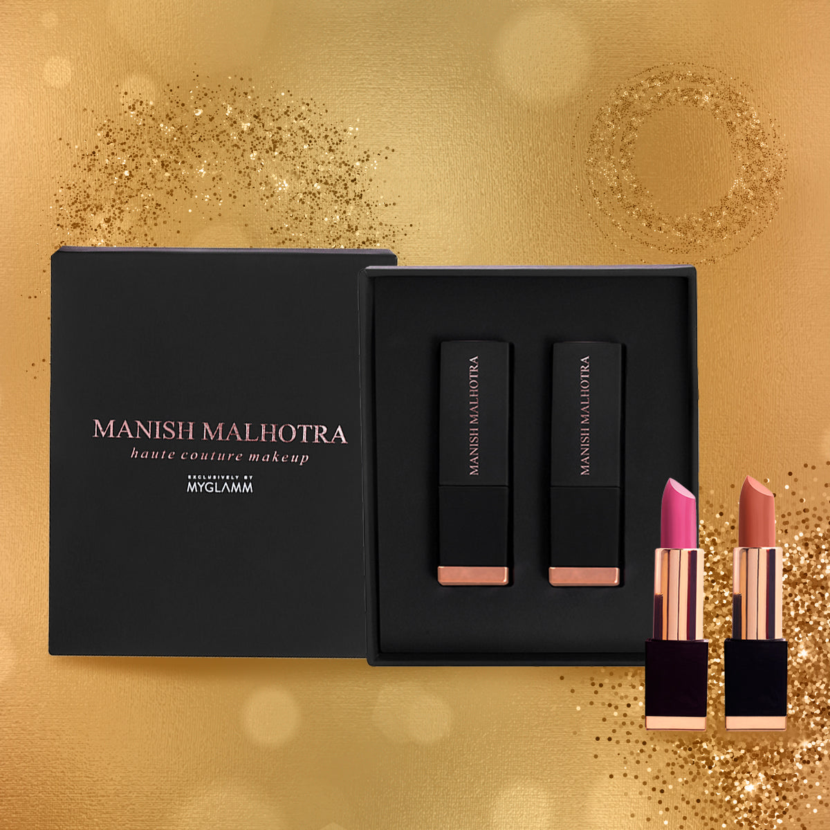 Manish Malhotra Beauty By MyGlamm Vivid Obsessions Lipstick Duo-Pack of 2