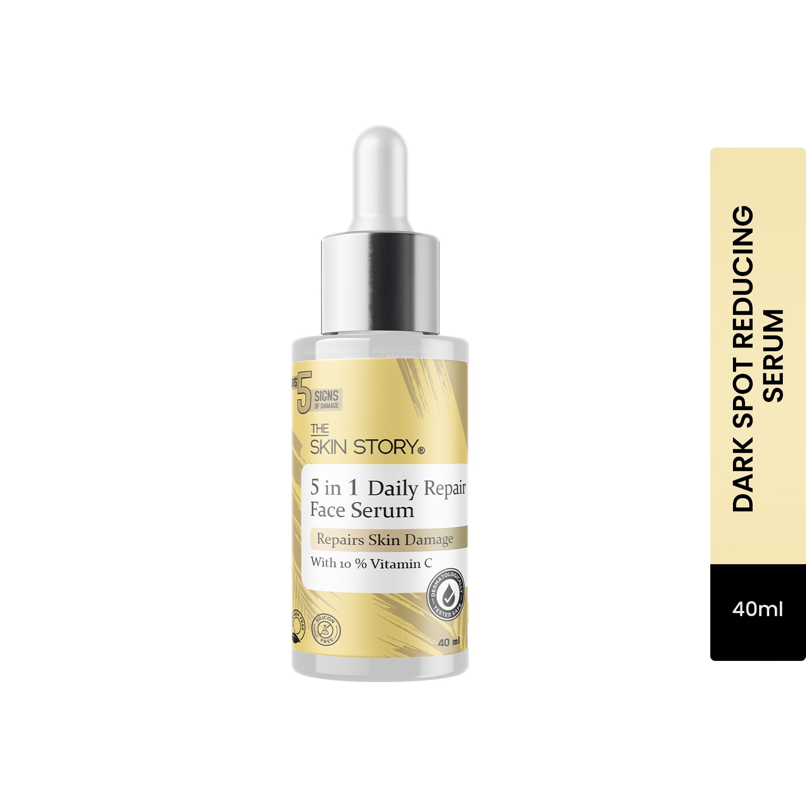 The Skin Story Vitamin C Serum for Glowing Skin | Enriched with Hyaluronic Acid & Vitamin C | All Skin Types