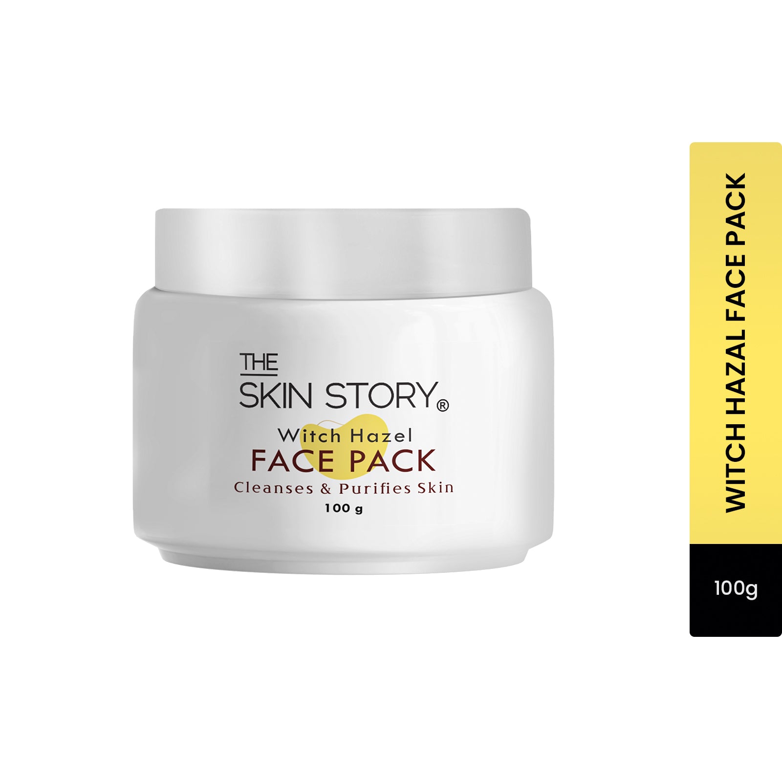 The Skin Story Deep Cleansing Face Pack for Glowing Skin | French Multani Mitti| Normal to Oily Skin | Infused with Essential Witch Hazel | 100g
