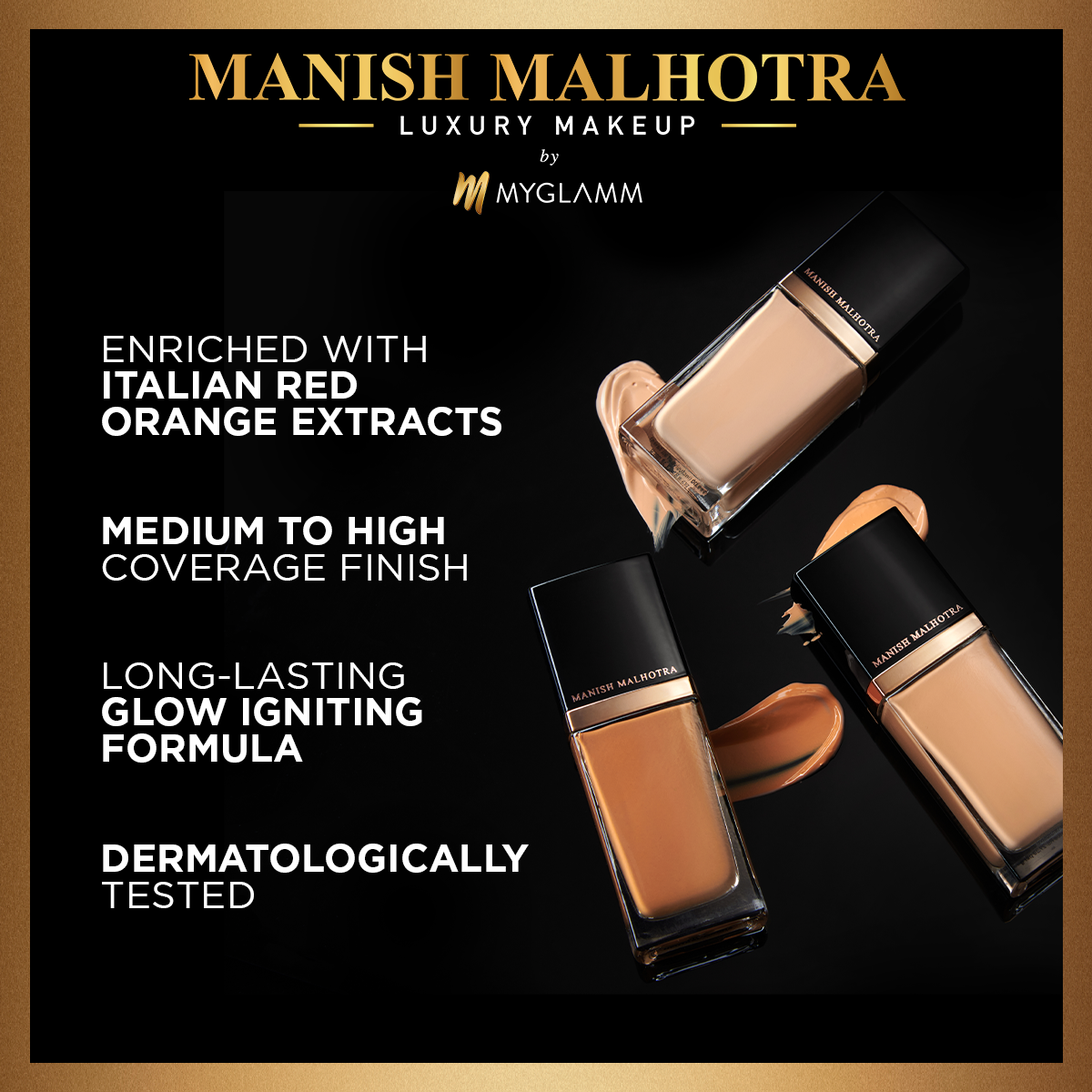 MyGlamm Manish Malhotra Beauty Skin Awakening Foundation-Warm Beige-34gm